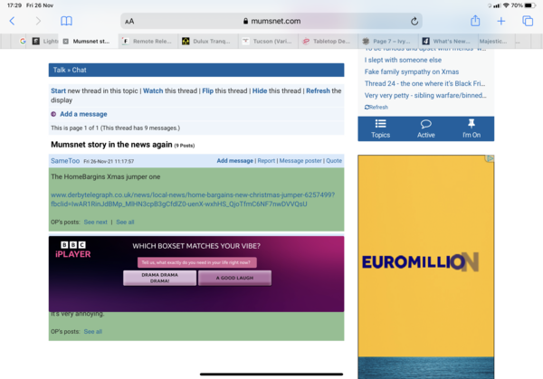 Black sections over text. Advert?