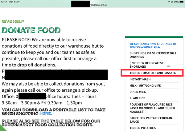 AIBU to think that donating tinned tomatoes to the food bank shows a real lack of understanding of food poverty?