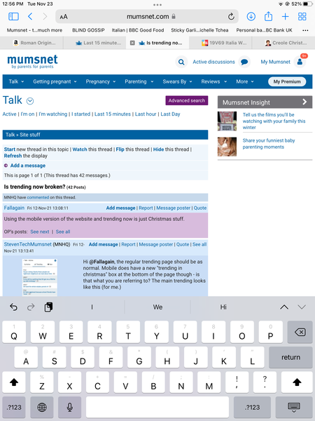 Is trending now broken?