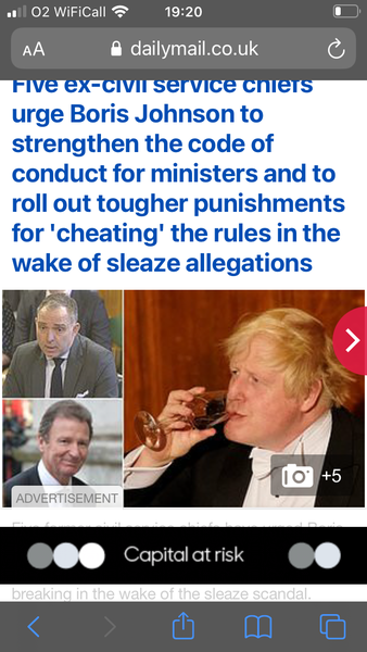 To think Gove spiked Johnson’s drink today