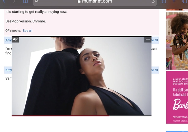 Random ads popping up and covering content