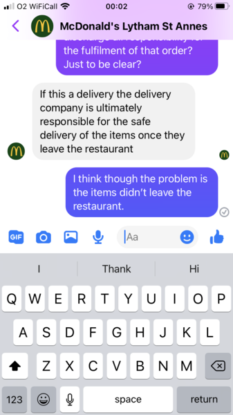 To be devastated my McDonalds order is wrong (light hearted)