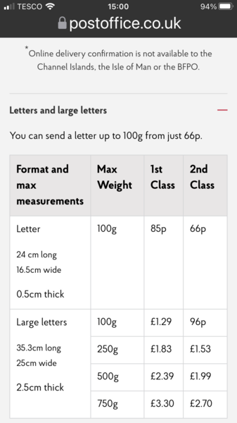 can a DVD be put in the postbox and posted with 1st class stamp?