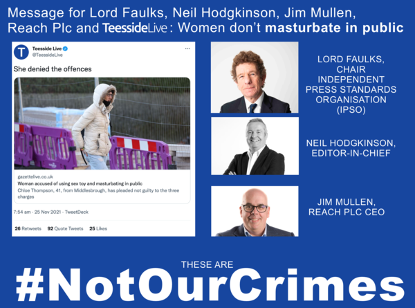 Teeside woman in court for exposing her penis and masturbating in public