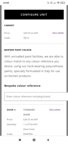 Kitchen cabinet colours