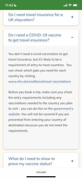Government booster policy invalidating travel insurance. AIBU?