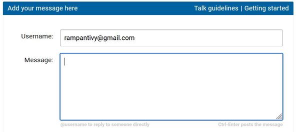 Showing my email address instead of my user name