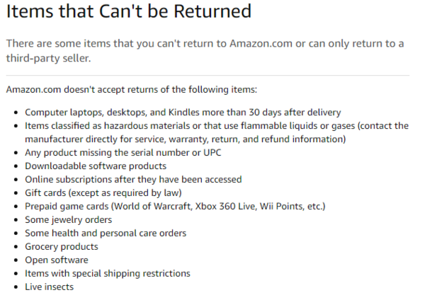 Advice on returning an iPhone