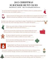 Treasure hunt clues for adults