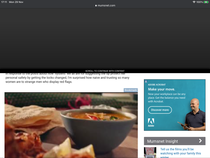 Black sections over text. Advert?