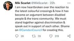 Camden’s rainbow crossing