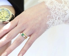 To show me your engagement rings?