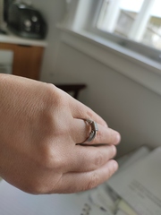 To show me your engagement rings?
