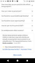 Any medics about? SSRI delaying ovulation