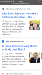 To think Gove spiked Johnson’s drink today