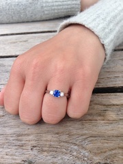 To show me your engagement rings?