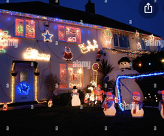 Early Christmas decorations = working class