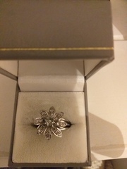 To show me your engagement rings?