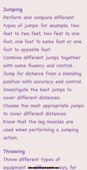 To think 'jumping' is a bit naff for a year 2 PE lesson