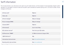 To not understand O2's tariffs?