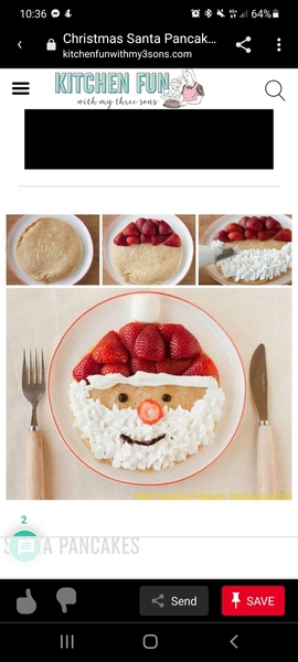 Kids breakfast on Christmas day