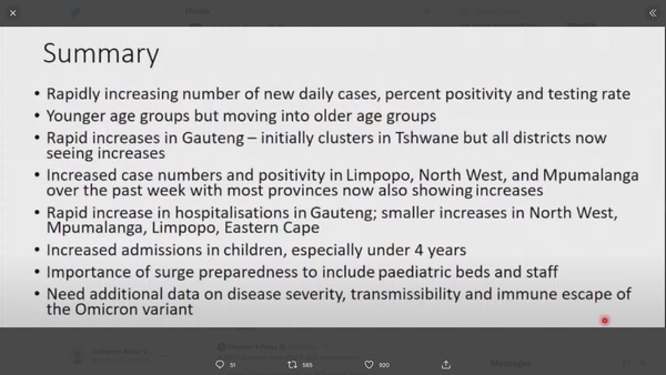 Data, Stats, Daily Numbers started 14th November 2021