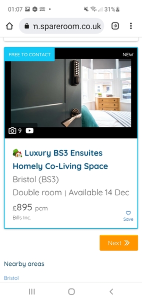 DD and charging rent?