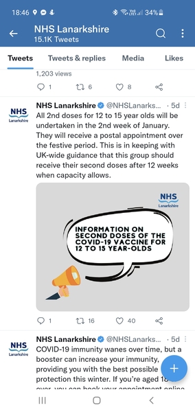 Scotland, no booking vaccine for 12-15 yr olds