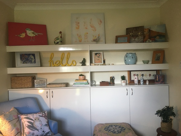 What do you have on your shelves/ mantelpieces/ windowsills?