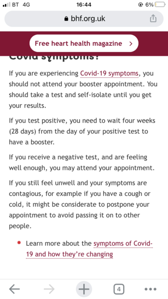 Mild COVID, then fever, Booster?