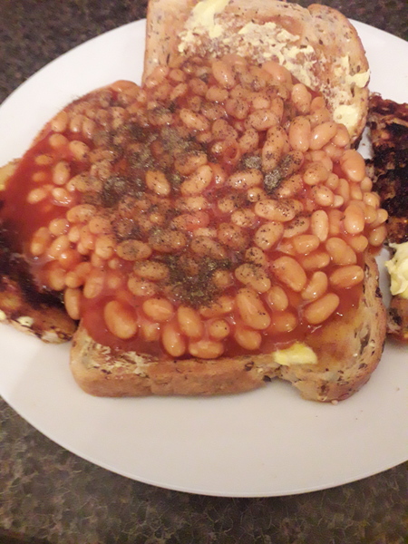 Baked beans on toast with cheese is the food of the gods