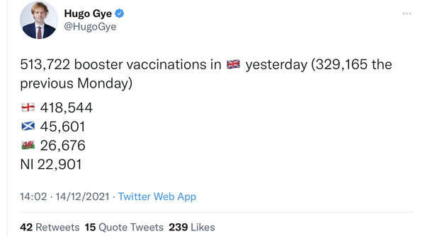 Hugo’s Daily Updates Are Back! Vaccination Positivity Thread!