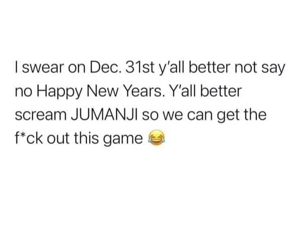 Are we a grumpy family regarding NYE?
