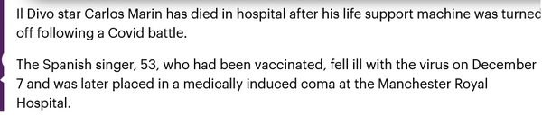 Singer from Il Divo dies from Covid complications