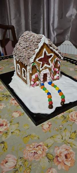 Making a gingerbread house is not wholesome family fun...