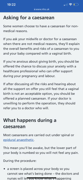 Maternal Request Caesarean