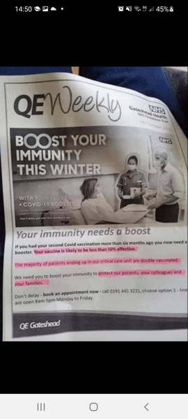 90% of ICU patients admitted with COVID haven't been vaccinated.