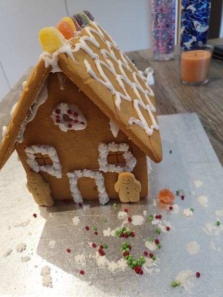 Making a gingerbread house is not wholesome family fun...