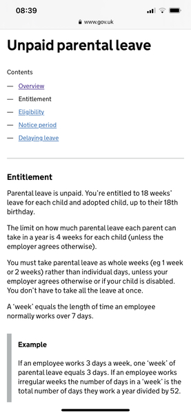 Work part time or work full time and take parental leave?