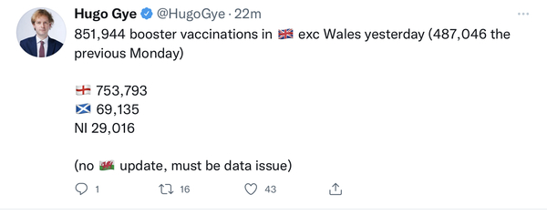 Hugo’s Daily Updates Are Back! Vaccination Positivity Thread!