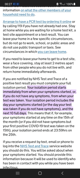 So today is the last day to test positive and still have a Christmas day ...