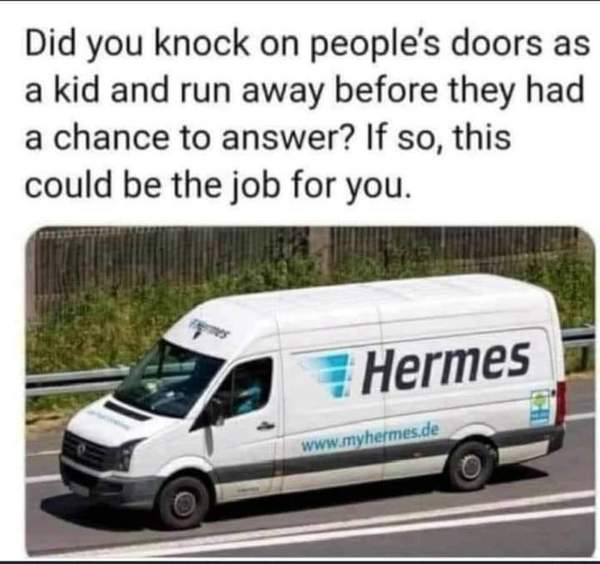 To quit retail job and become a Hermes courier ?