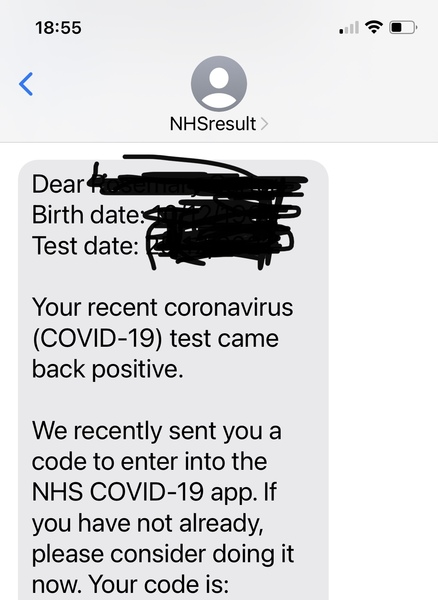 Is this notification my pcr result please?