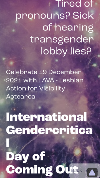 Are you going to come out on Gender Critical Coming Out Day 19 December?
