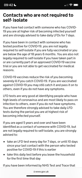 PCR as close contact?