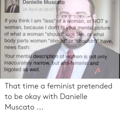Male reporter presenting as male identifies as female & is let into changing rooms