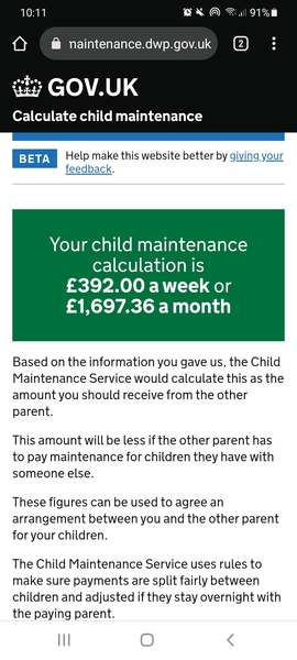 To ask how much child maintenance you receive.