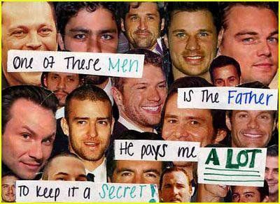 Do male celebs ever seem to have 'ooops' pregnancies?