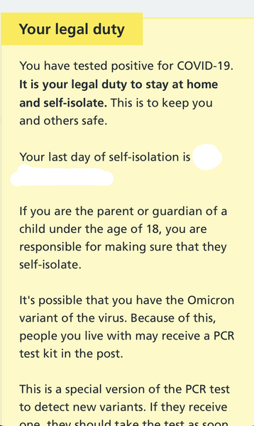 do you know anyone with omnicron?