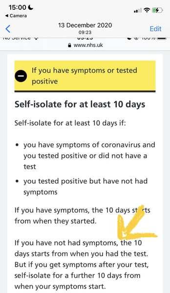 So today is the last day to test positive and still have a Christmas day ...